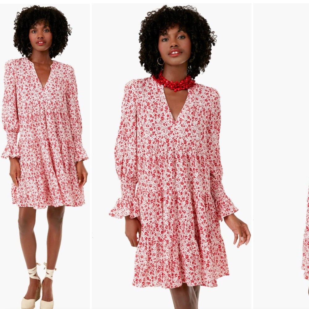 Tuckernuck Pomander Place Scarlet Ditsy Floral Kenzo Dress